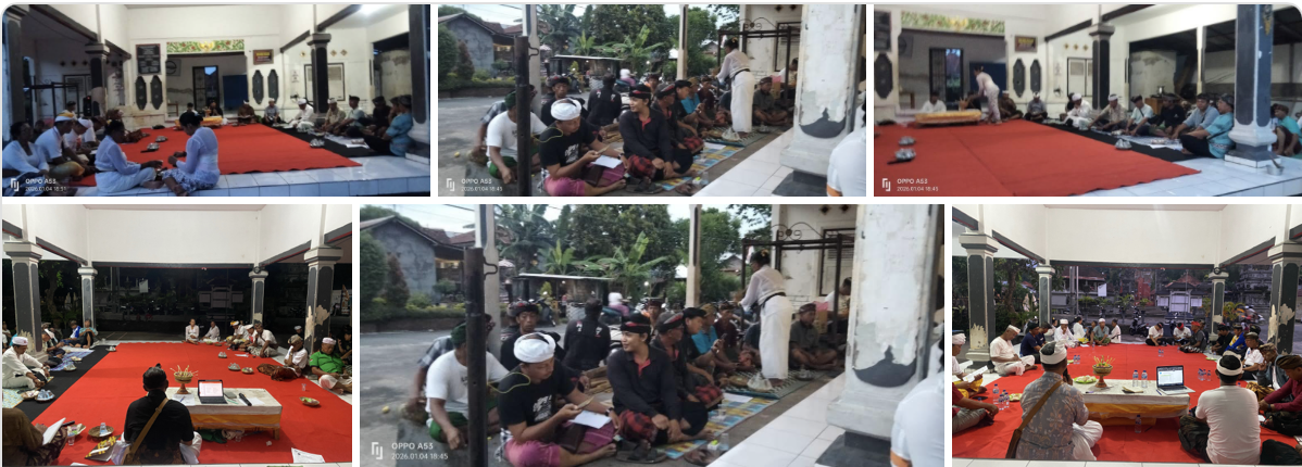 Paruman Desa Adat Sangket Bahas Evaluasi Program dan Penetapan Kebijakan Adat Tahun 2026